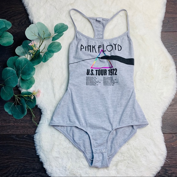 Pink Floyd Tops - Pink Floyd Grey Stretchy Body Suit